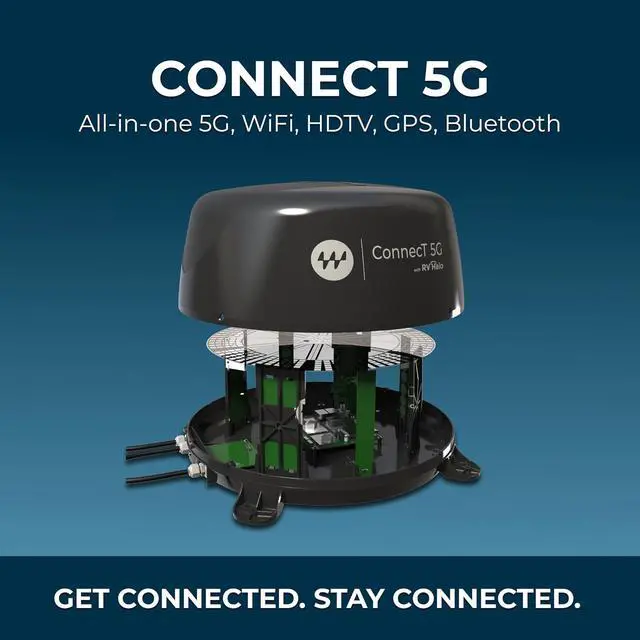 Winegard Connect 5G WF2-5G1 Outdoor 5G Router with HDTV Antenna, Long-Range Wi-Fi, GPS & Bluetooth, Starlink Compatible - Image 6