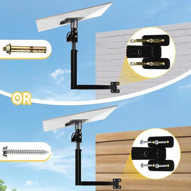 Starlink Mount, Telescoping Gen 3 Starlink Wall Mount, Starlink Standard Mounting Kit-Include Starlink Gen 3 Pipe Adapter - Image 6